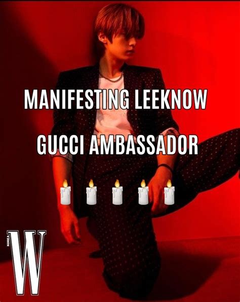 is lee know gucci ambassador|lee know gucci cruise.